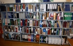 Family Pedigree Shelves at Kirby Hall Library